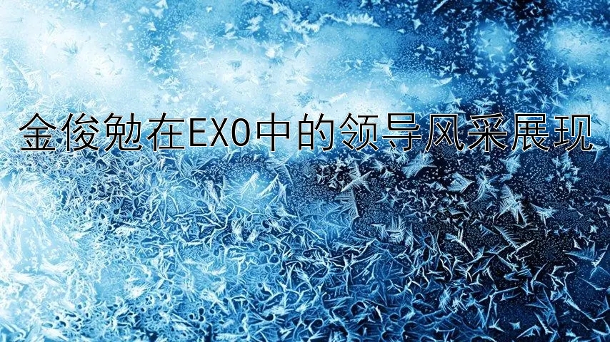 金俊勉在EXO中的领导风采展现