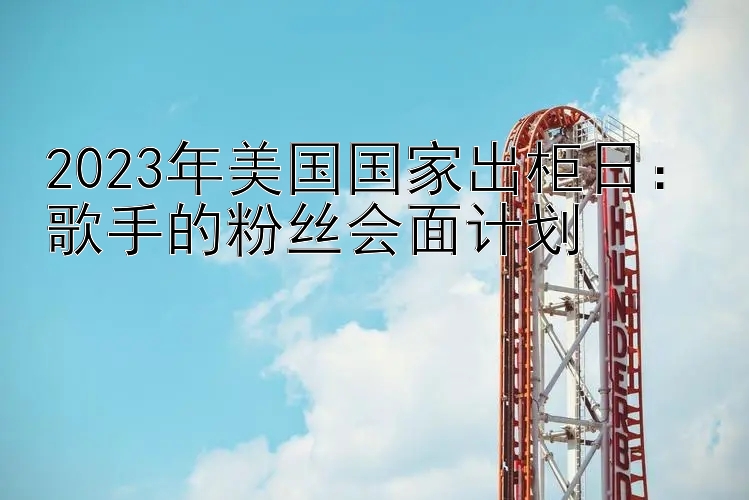 2023年美国国家出柜日：歌手的粉丝会面计划