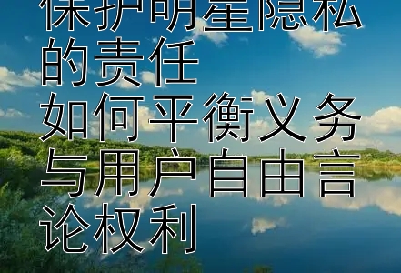 社交媒体平台保护明星隐私的责任  
如何平衡义务与用户自由言论权利