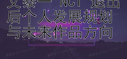 文泰一 NCT 退出后个人发展规划与未来作品方向